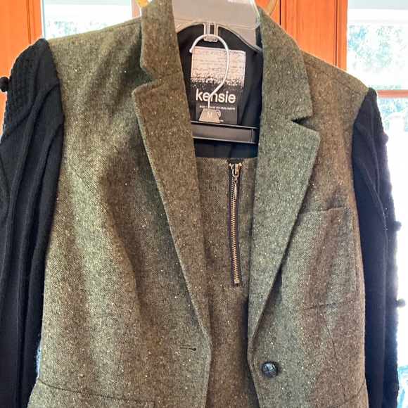 Kensie Green Tweed Skirt Set - Picture 8 of 10